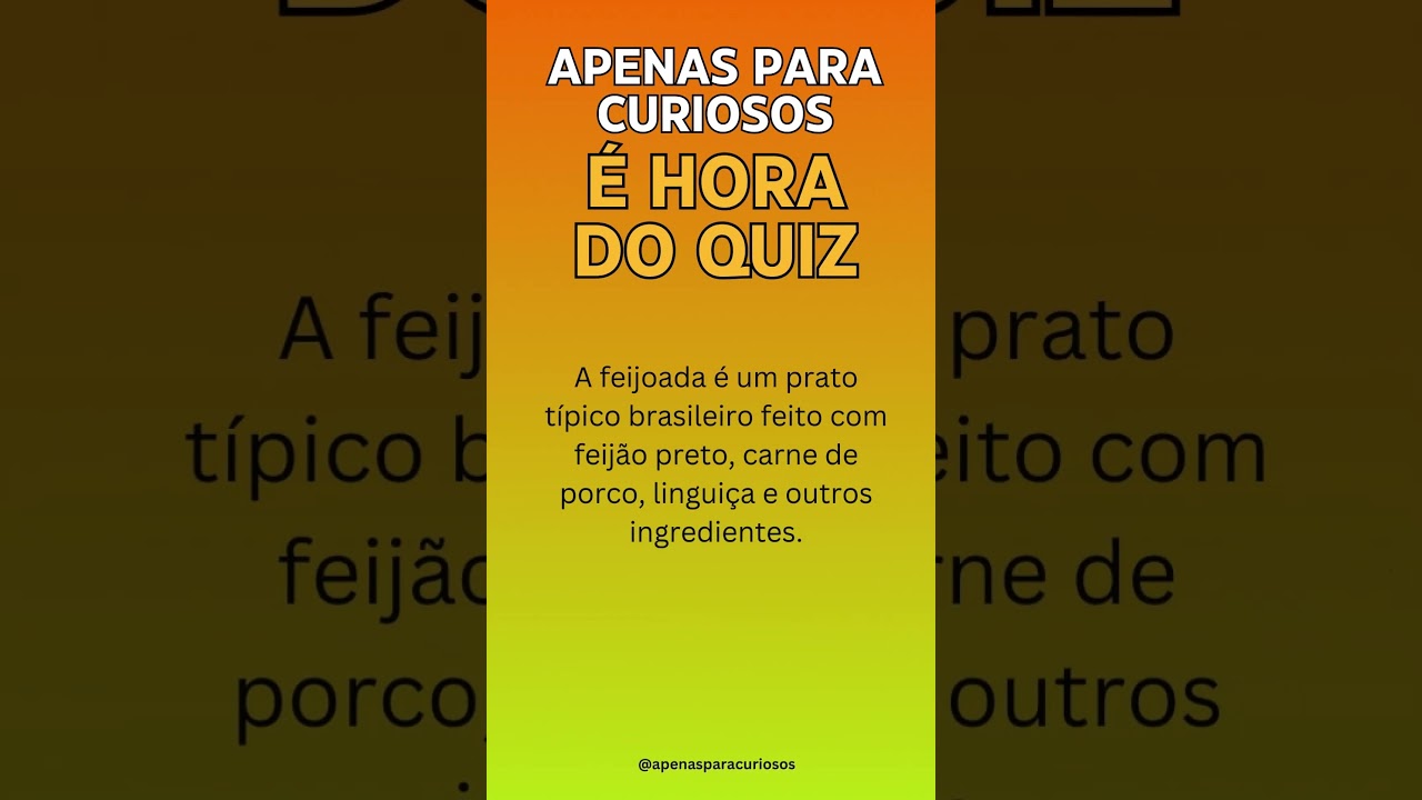 🤓 Quiz | Teste seus Conhecimentos sobre Comida | Parte 1 😎 