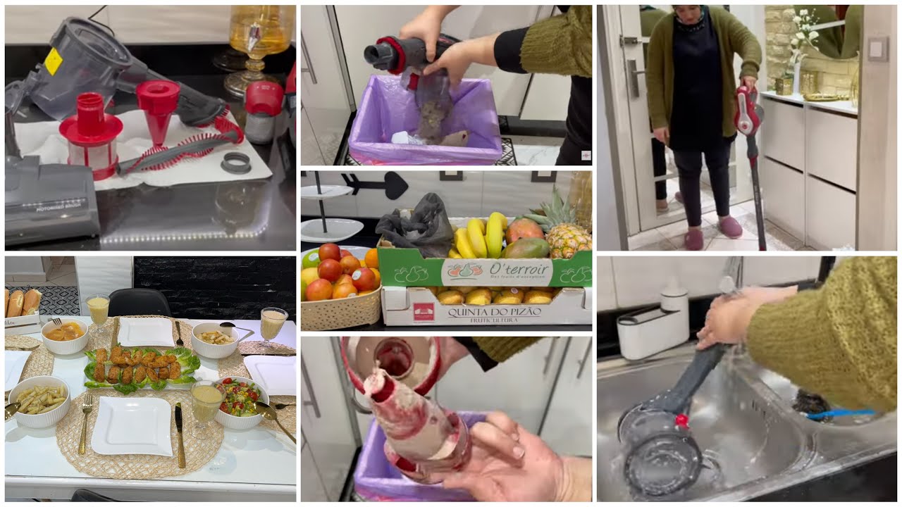 روتين تحفيزي بامتياز👌غديوة دايزها الكلام👌تنظيف المطبخ من بعد روينة ديال الغداء👍معلومات عن المكنسة