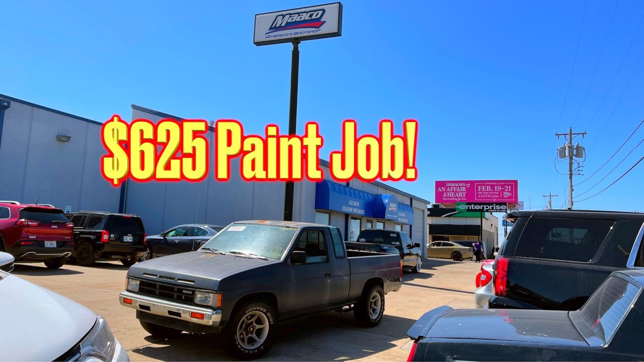 The Copart 1989 Nissan Hardbody Z24 gets $625 Maaco Paint Job!!