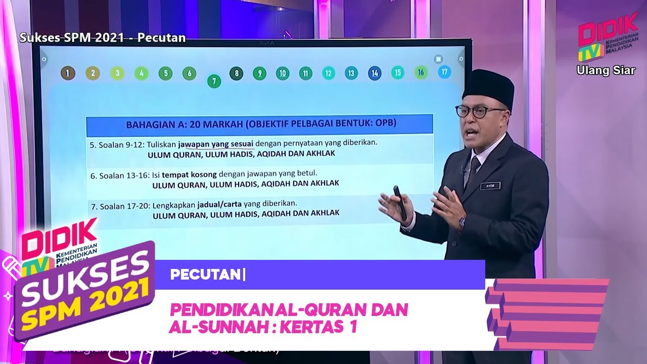 Sukses SPM (2021) - Pecutan | Pendidikan Al-Quran Dan Al-Sunnah: Kertas 1