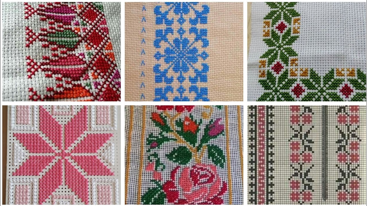 Top 100+ Amazing and Elegant Floral Cross stitch patterns || Charsuti Kerhai Ideas For Everything||