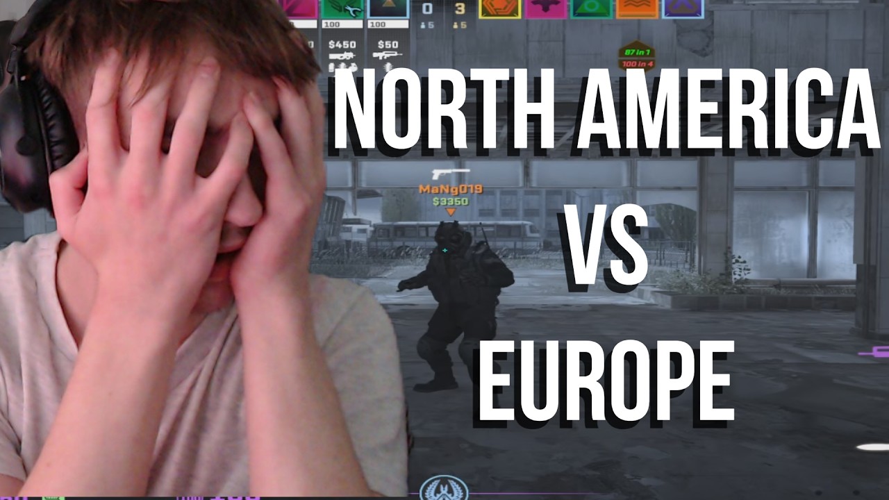 NA против EU: FACEIT, 0 уровень подбора игр