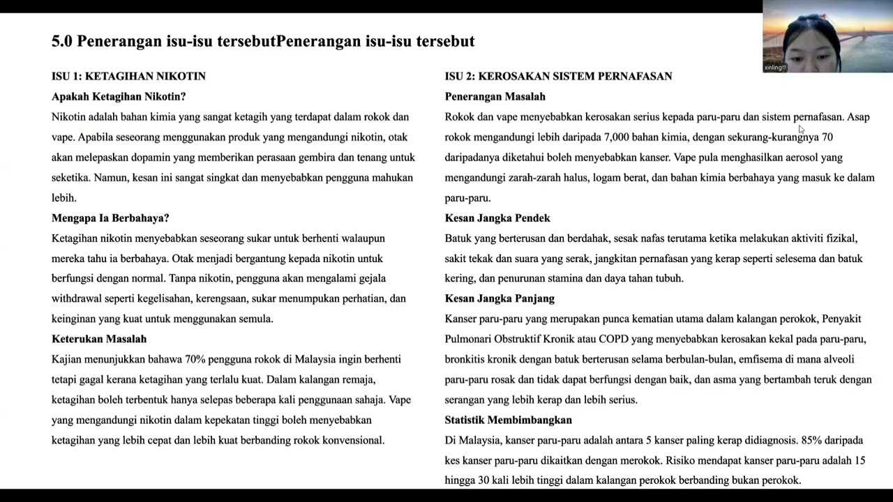 Edukasi bahaya rokok dan vape