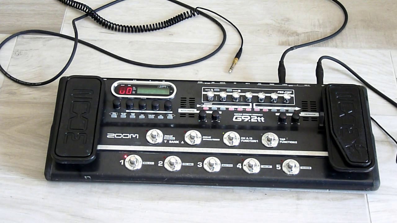 Zoom g9 2tt Test 1: 4 sounds