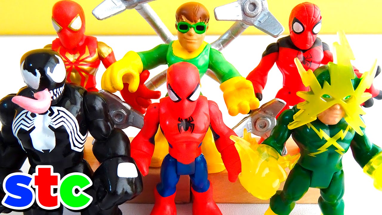 Super Hero Adventures Venom, Iron Spider, Electro y el Doctor Octopus