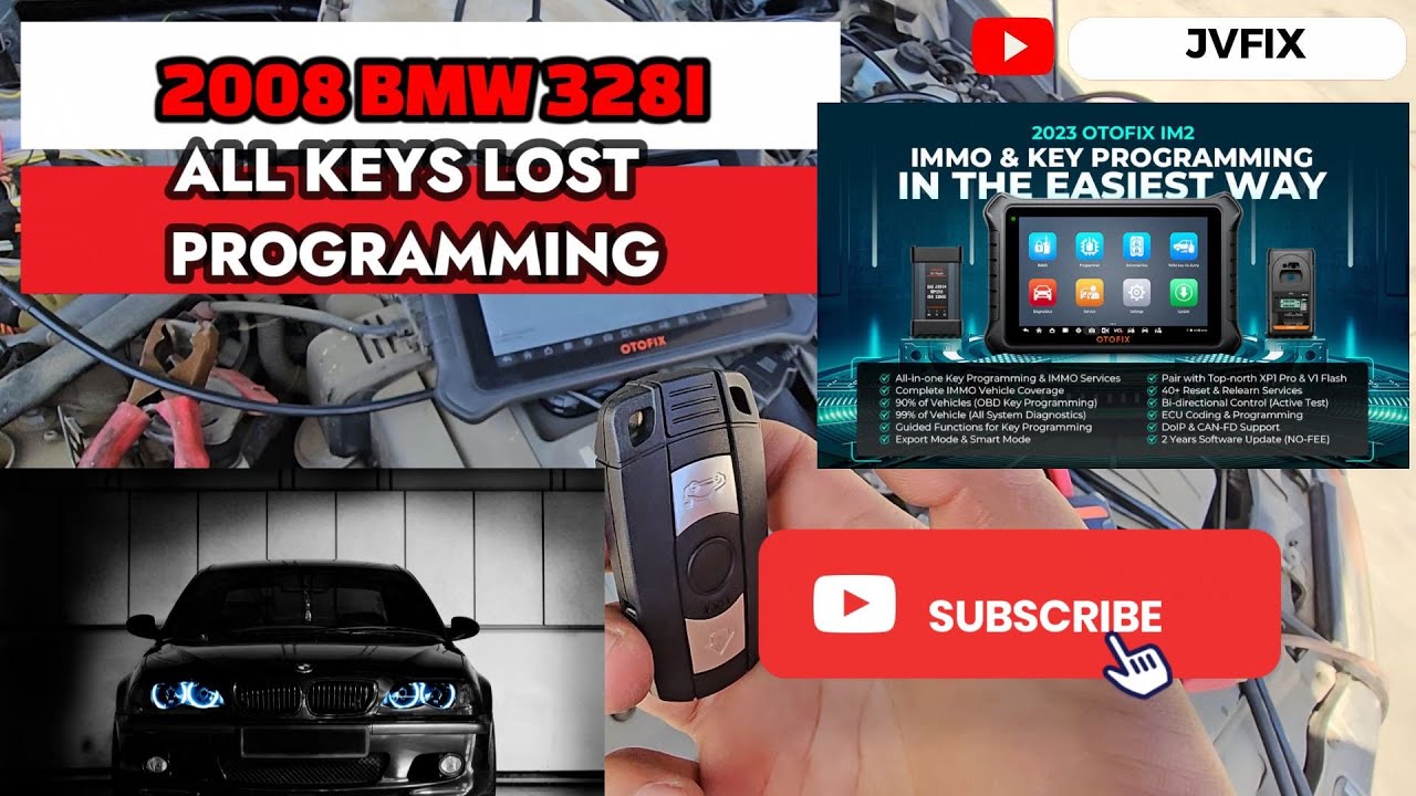 How to program all keys lost on 2008 BMW 328i CAS3+ encrypted