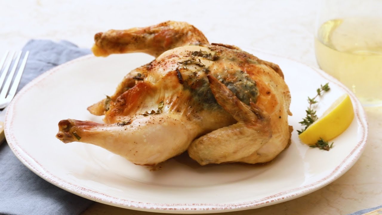 Cornish Hens with Lemon and Herbs- Martha Stewart