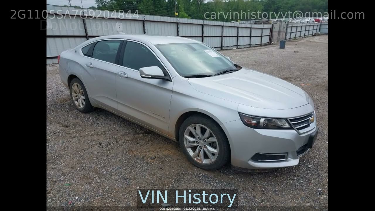 2016 Chevrolet Impala 1lt 2016 2G1105SA7G9204844