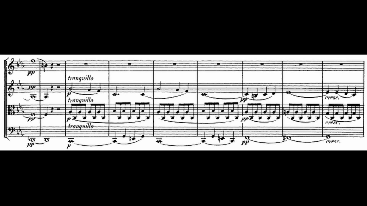 Mendelssohn String Quartet No.1, Op.12 Score