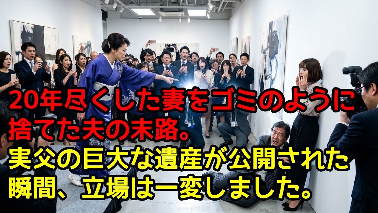 20年尽くした妻をゴミのように捨てた夫の末路。実父の巨大な遺産が公開された瞬間、立場は一変しました。