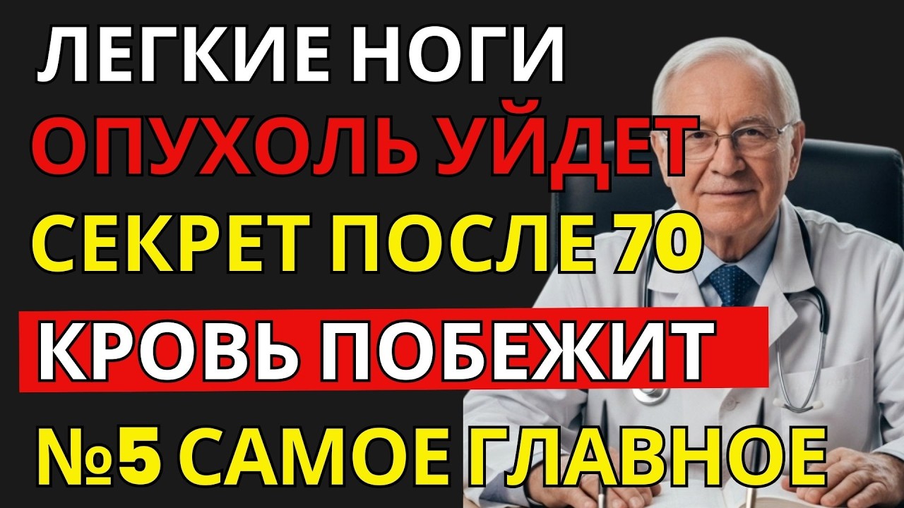 После 70 Ноги Отекают? Активируйте Второе Сердце Этими Упражнениями | Активное долголетие после 60
