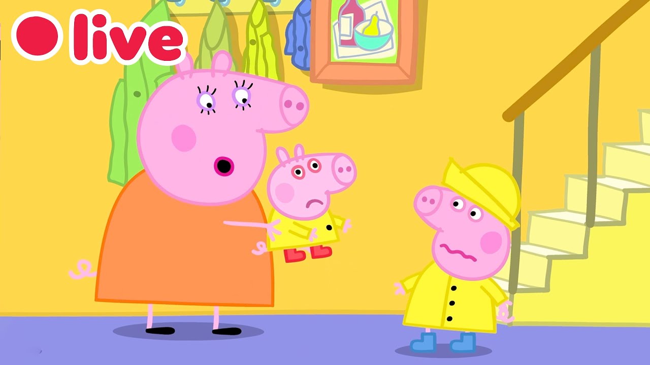 🔴 LIVE! George Pig's MOST Iconic Moments 🦖💙 Peppa Pig FULL EPISODES | Kids Cartoons (With Captions)