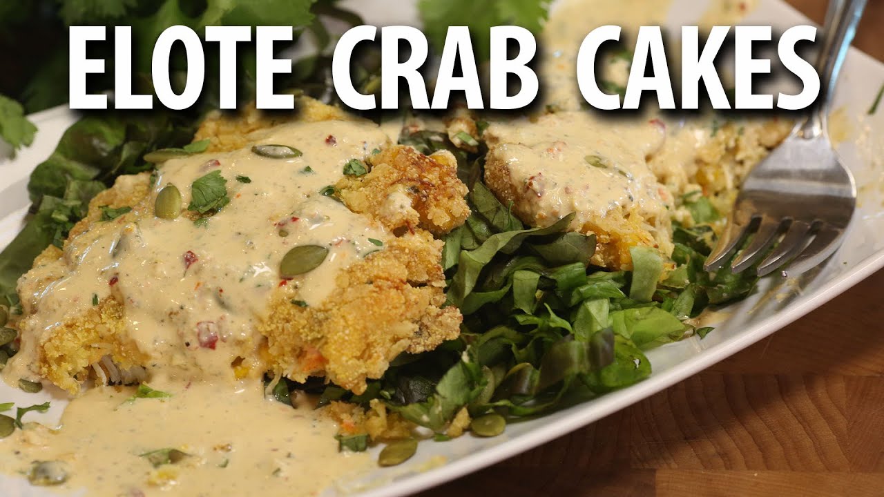 Elote Cafe Crab Cake Recipe | Pumpkin Seed Arbol Chili Crema  - BIG MEAT SUNDAY