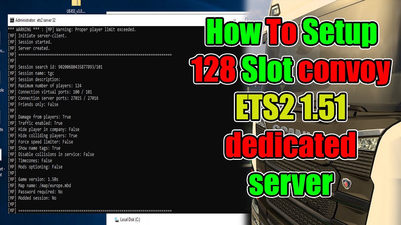 How to Create a 128 Slot ETS2 Server