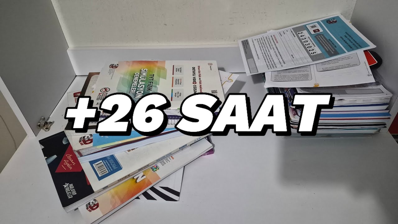 +26 SAAT 📚 3 G&Uuml;N BOYUNCA NELER YAPTIM ? YKS 2026 VLOG #yks #yks2026 