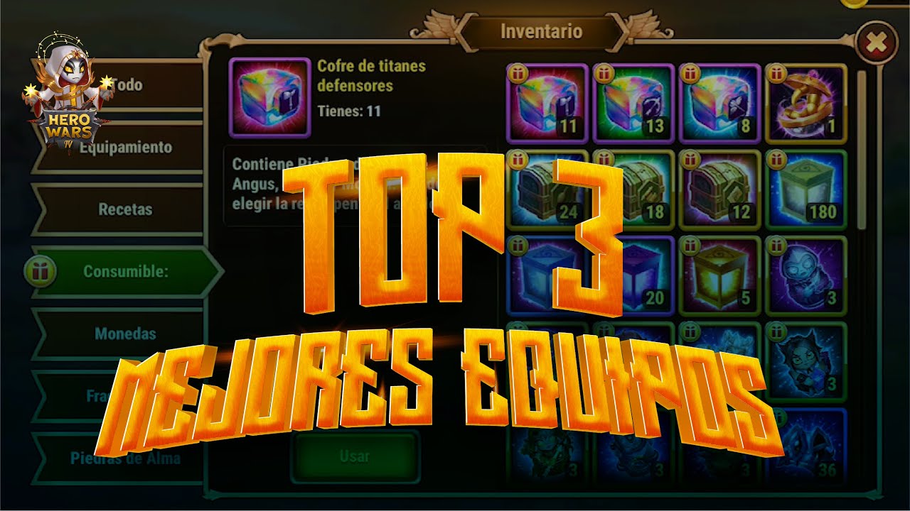 Top 3 De mejores Equipos En Hero Wars | Español