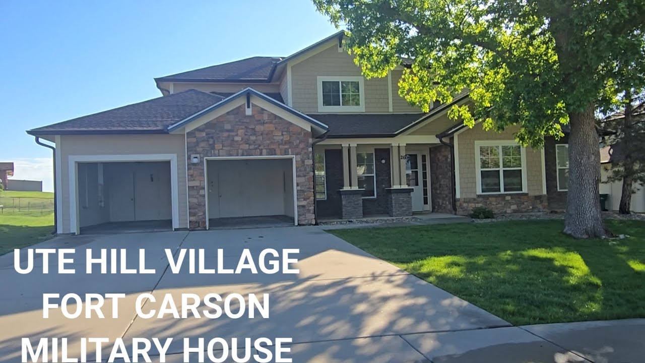 LET'S DO A WALK THROUGH OF UTE HILL VILLAGE COMMUNITY ON FORT CARSON MILITARY BASE
