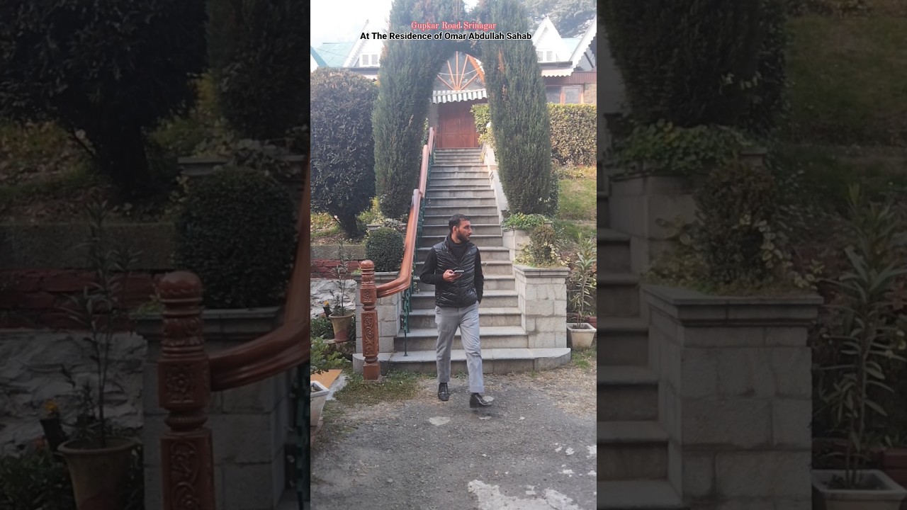Gupkar Road Srinagar at residence of Omar Abdullah #gupkar #jammukashmir #residence