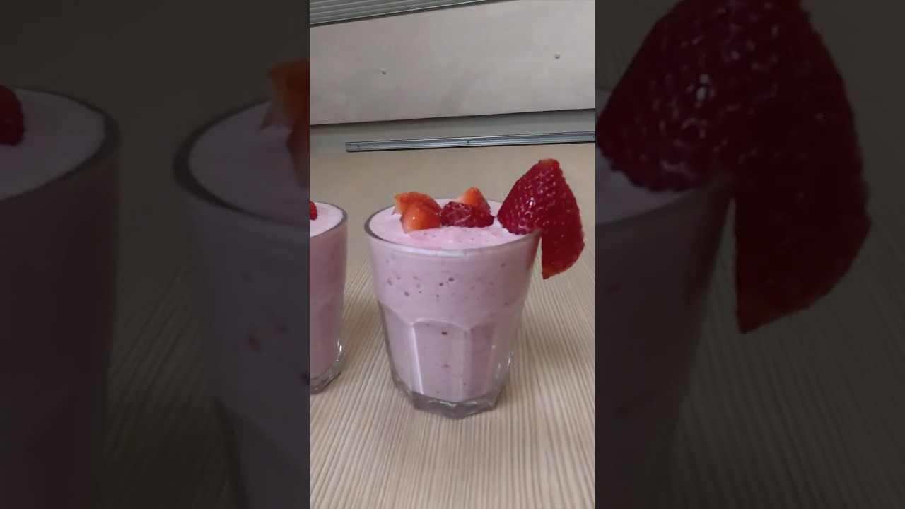 TANI SHAKE Z TRUSKAWEK #hitplanetapl #prostedania #szybkiprzepis  #shake #milkshake #deser #vlog