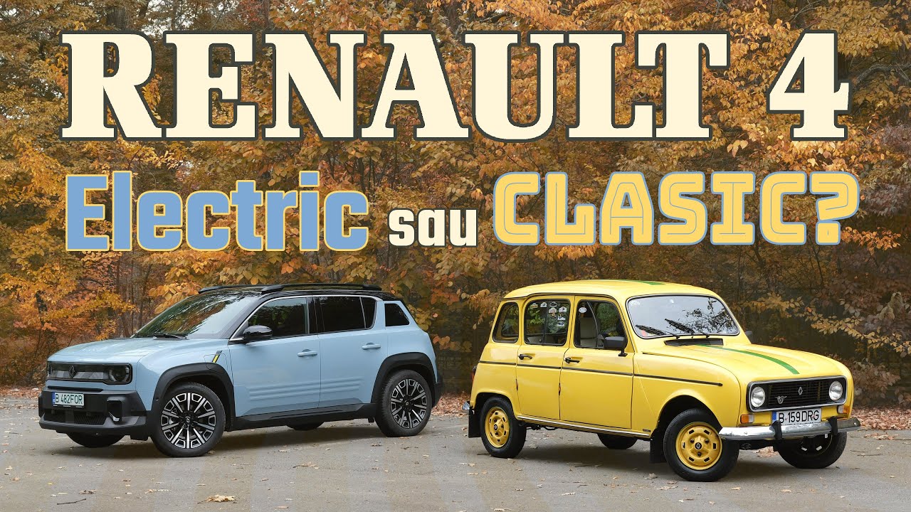 Noul Renault 4 E-Tech vs. Originalul din 1988 – Se aseamănă MAI MULT decât mă așteptam!
