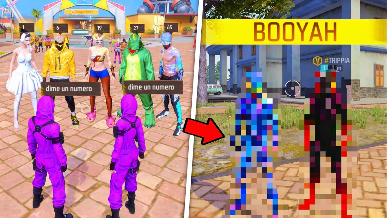 FUIMOS A ISLA SOCIAL PARA ARMAR UN OUFIT CON LOS NÚMEROS QUE NOS DEN 😰 FREE FIRE
