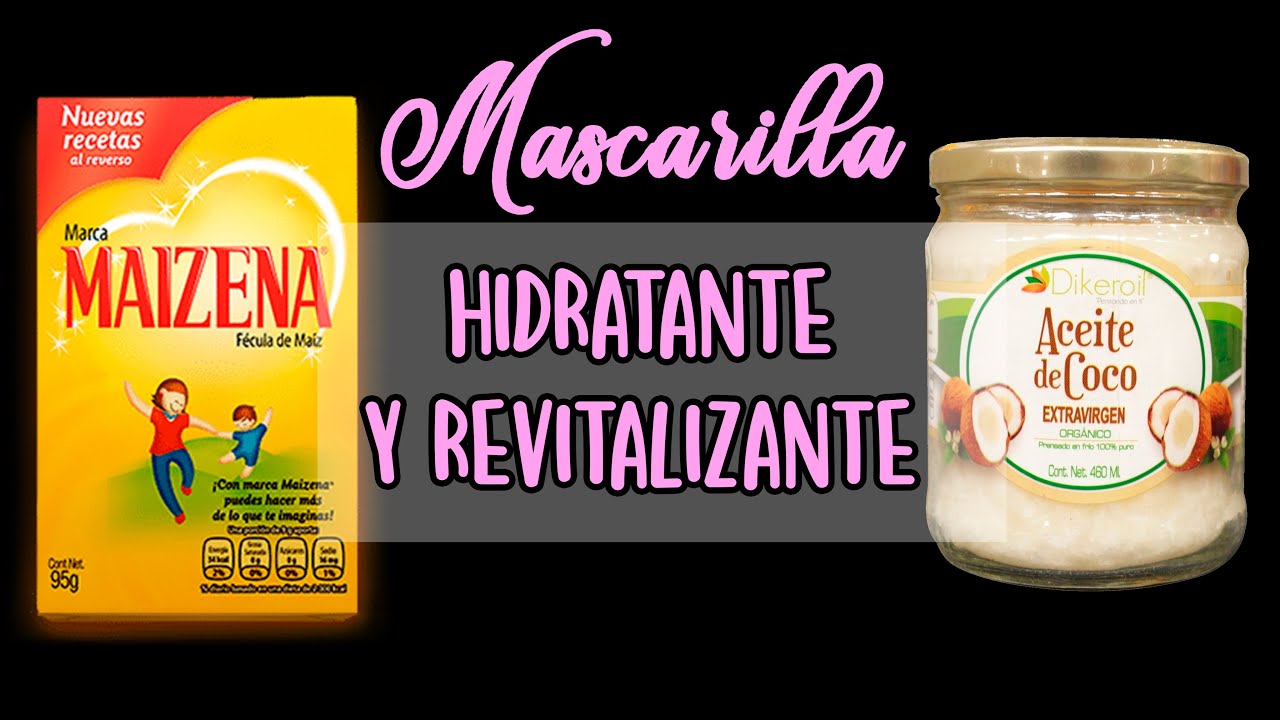 MASCARILLA DE MAIZENA Y ACEITE DE COCO revitalizante para todo tipo de cabello