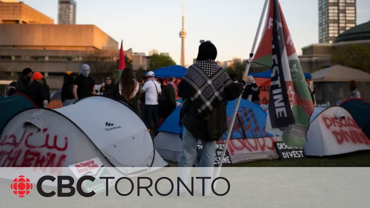 Pro-Palestinian encampment at U of T enters second day