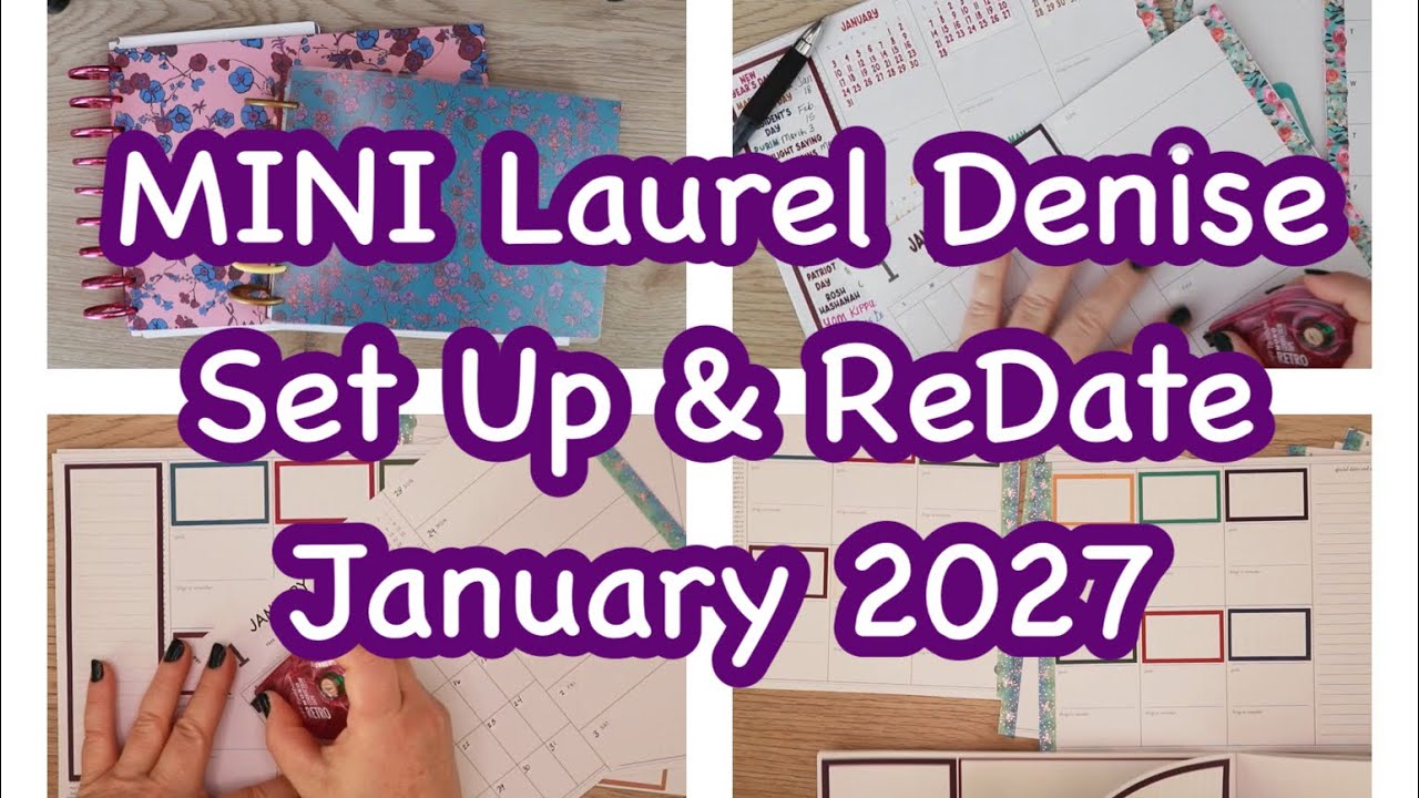Laurel Denise MINI Frankenplanner Setup January 2027 +MINI Happy Planner