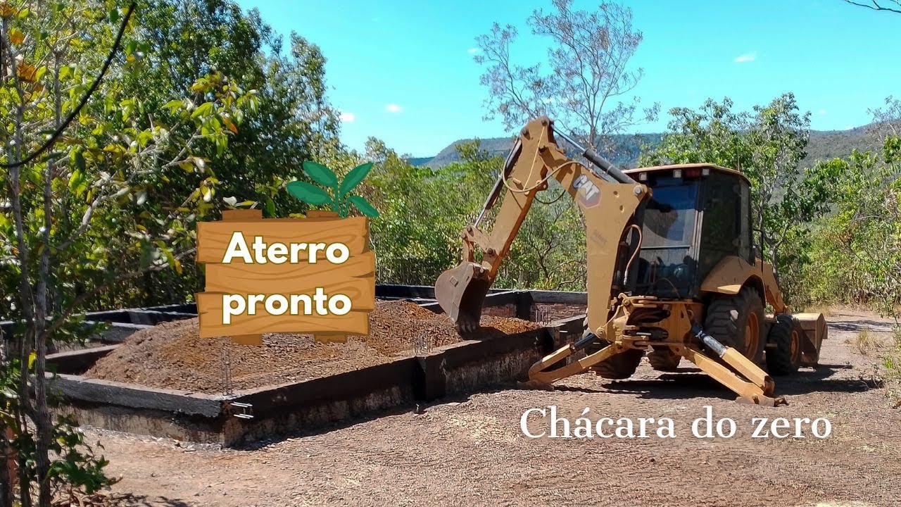Alicerce a aterro finalizados