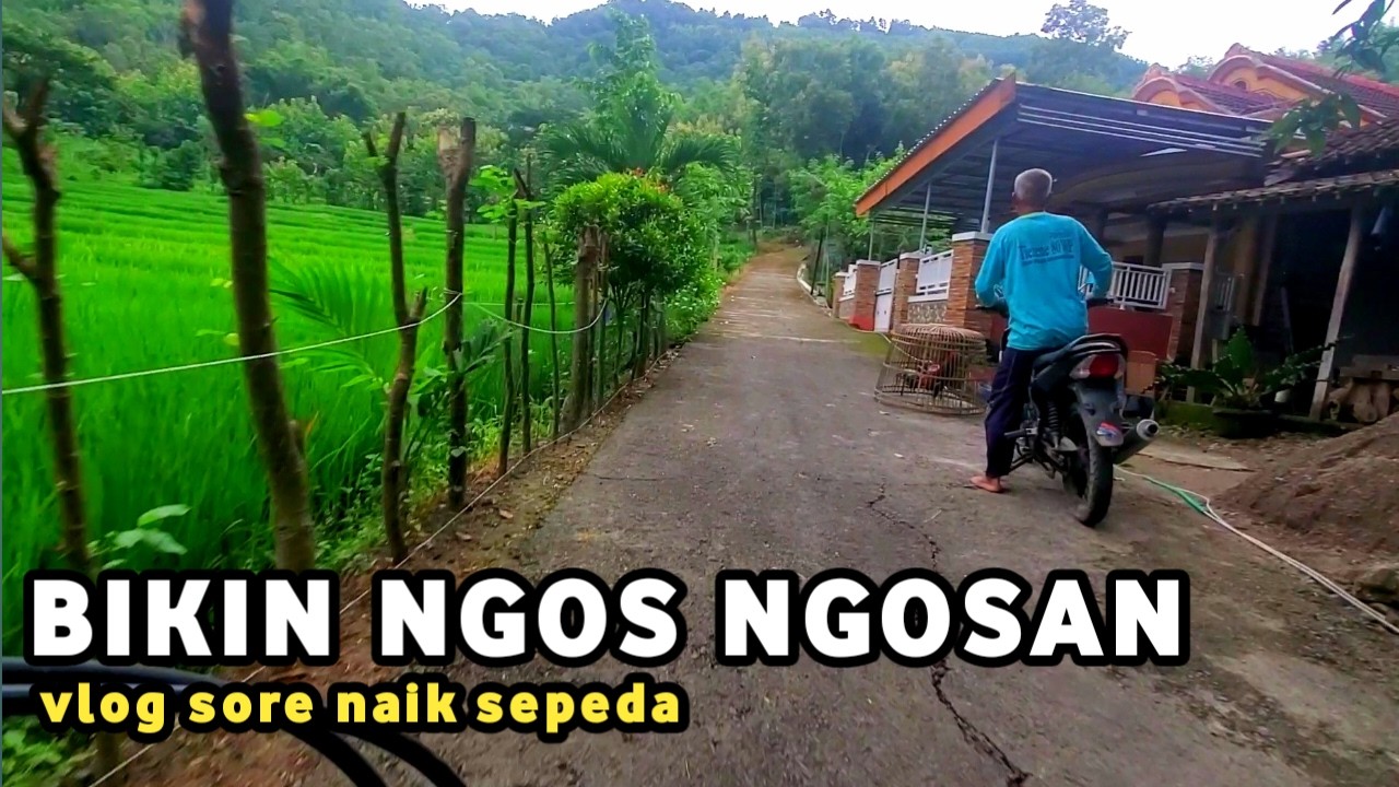 Tanjakan Panjang Bikin Semangat !! | Vlog Naik Sepeda Jalan Jalan Di Pedesaan Sore Hari 