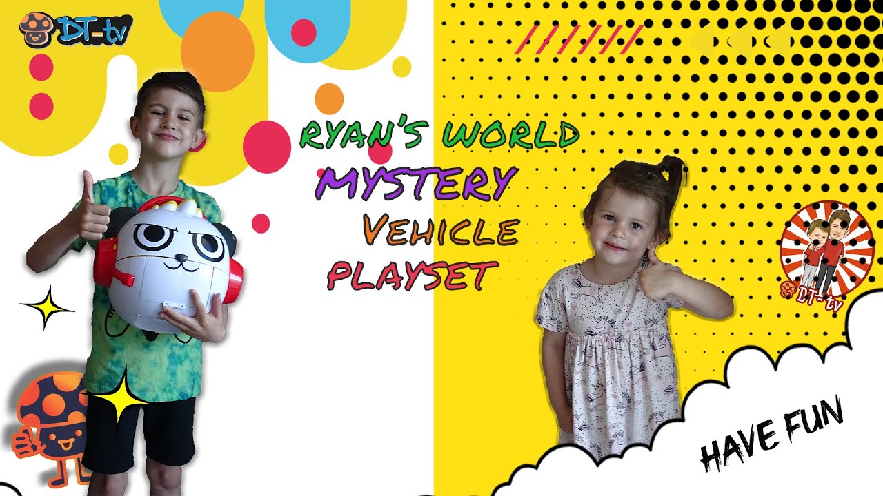 DT-tv || Un-boxing Ryan's world, Combo Panda Mystery Vehicle Playset. #dttv #madeforkids #unboxing