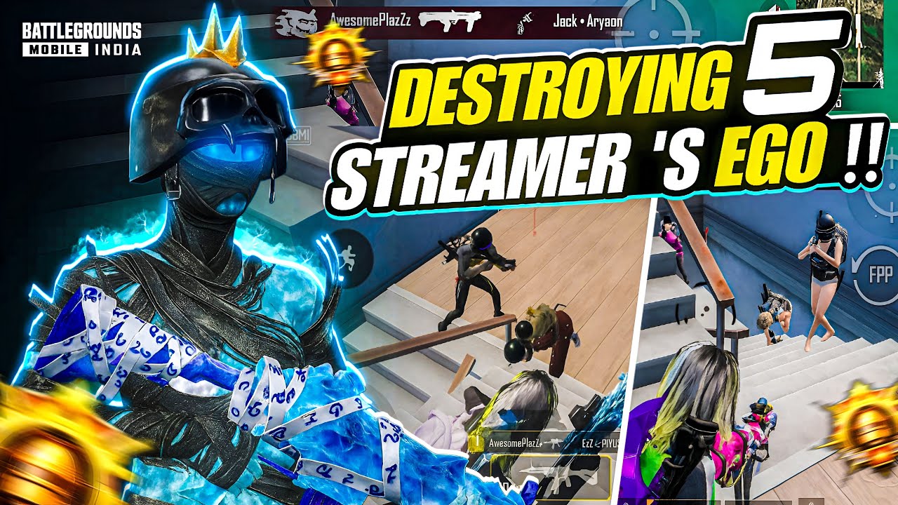 How 60 FPS Breaks 5 Streamers Ego 💀|| Fastest 60 FPS Player 🔥|| BGMI~PUBG !! 