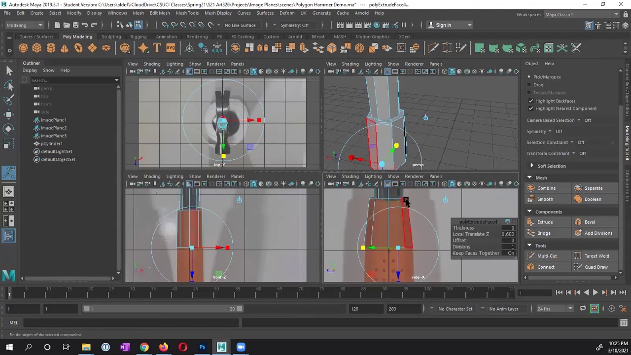 Modeling a Polygon Hammer, Part1