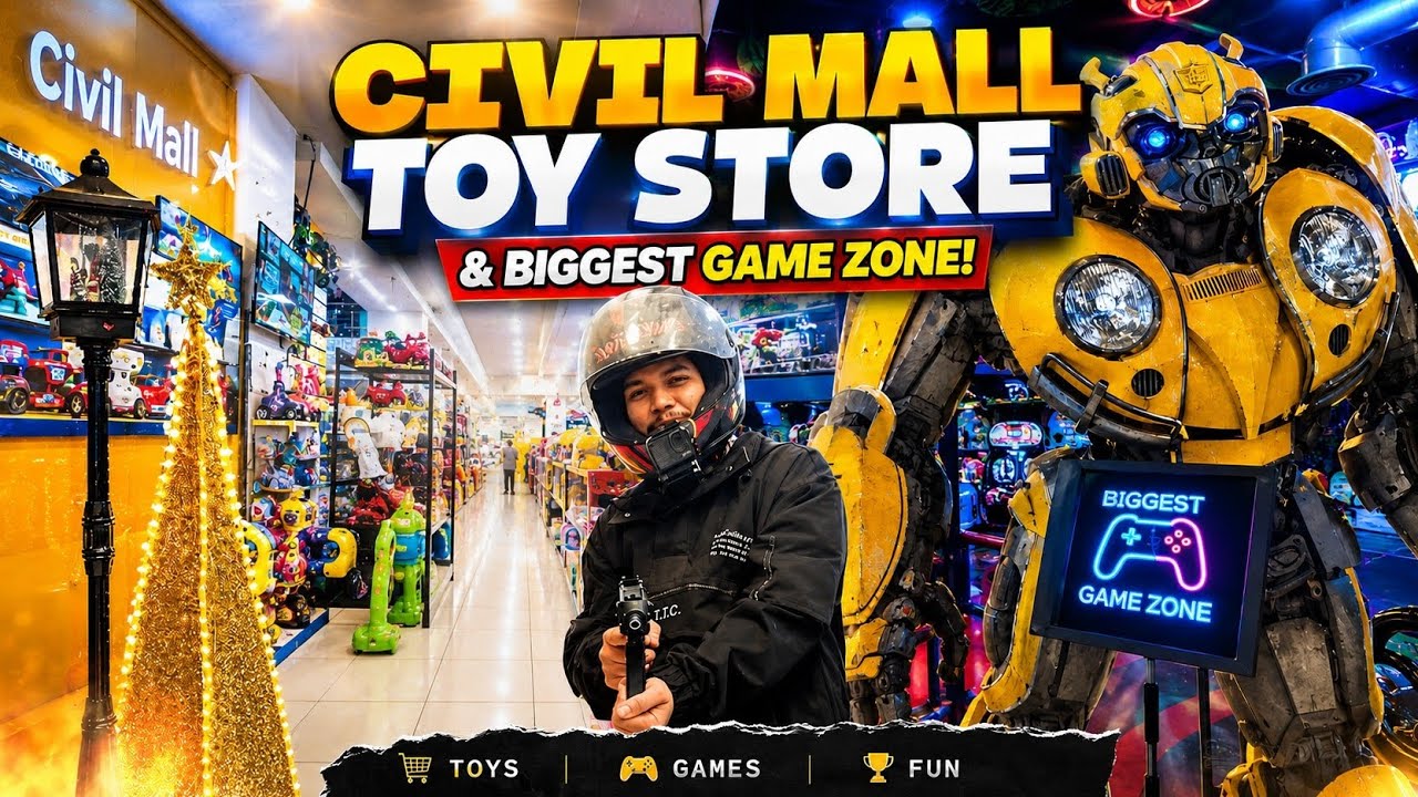 🎮 Exploring the BIGGEST Toy Store & Game Zone in Civil Mall 🔥