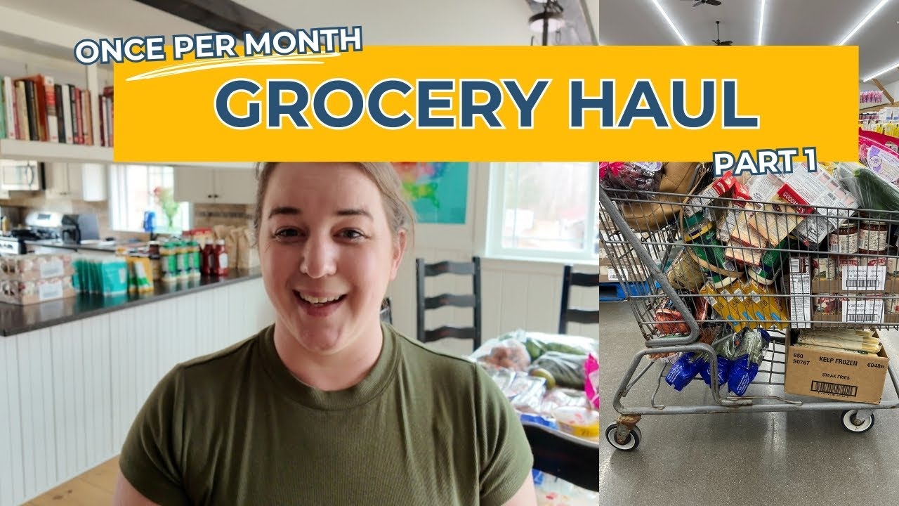 💸 Once-a-Month Grocery Haul Part 1 | Shopping the Cheapest Grocery Store | Stockpile Tips & Tricks