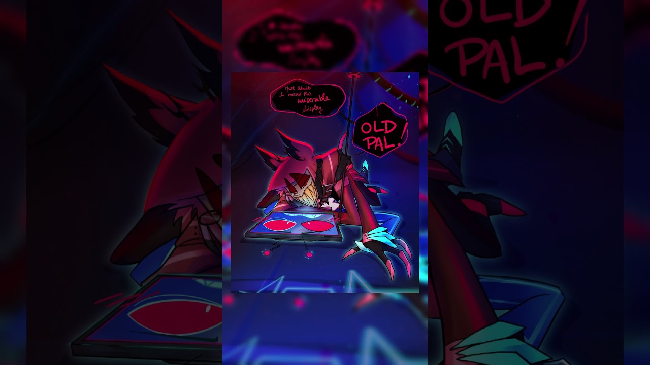 alastor tackled vox to the ground?! - hazbin hotel comic dub