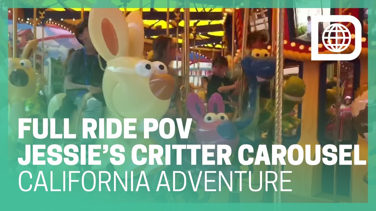 Jessie’s Critter Carousel Toy Story Ride POV - Pixar Pier, Disney California Adventure