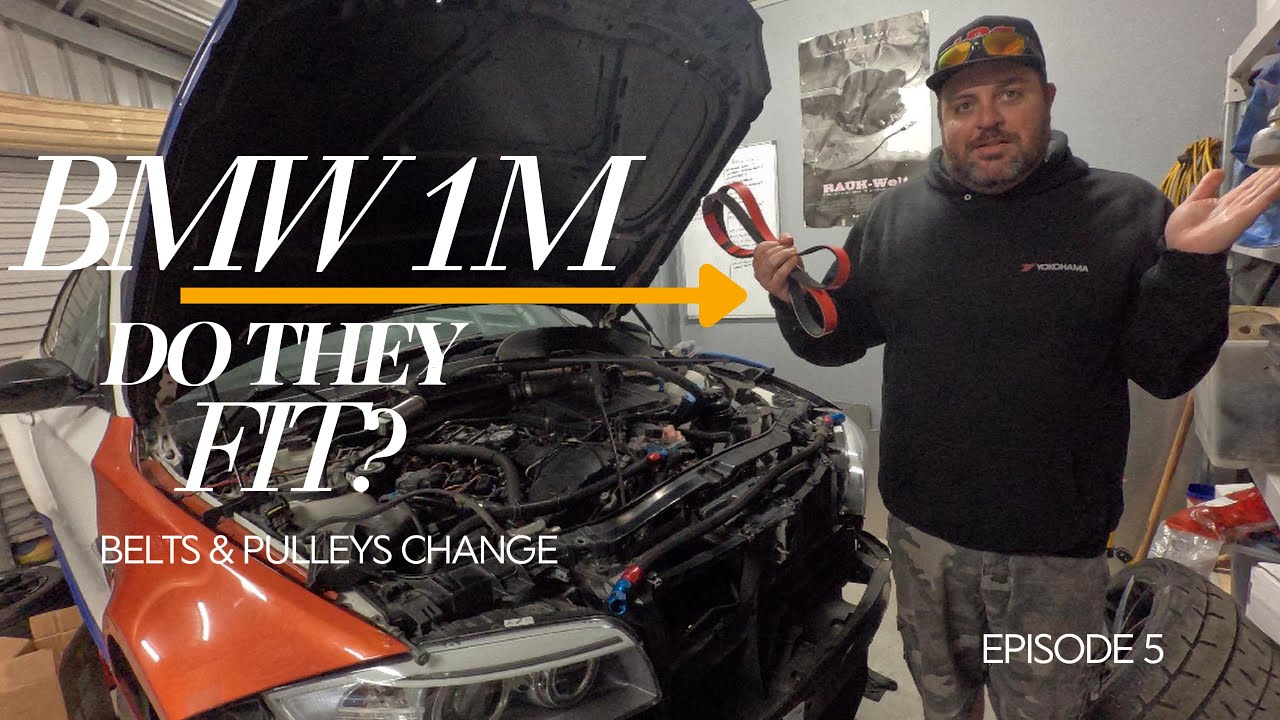 BMW 1M race car restoration Ep 5 Pulleys and Belts