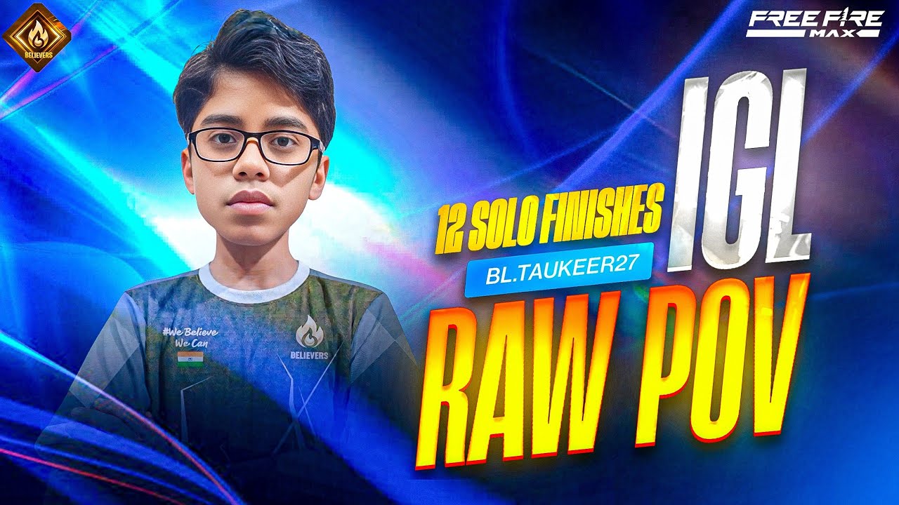 FREE FIRE ESPORTS RAW 💥 POV NADER + IGL 12 SOLO FINISHES IN SCRIMS  ☠️ BL.TAUKEER27