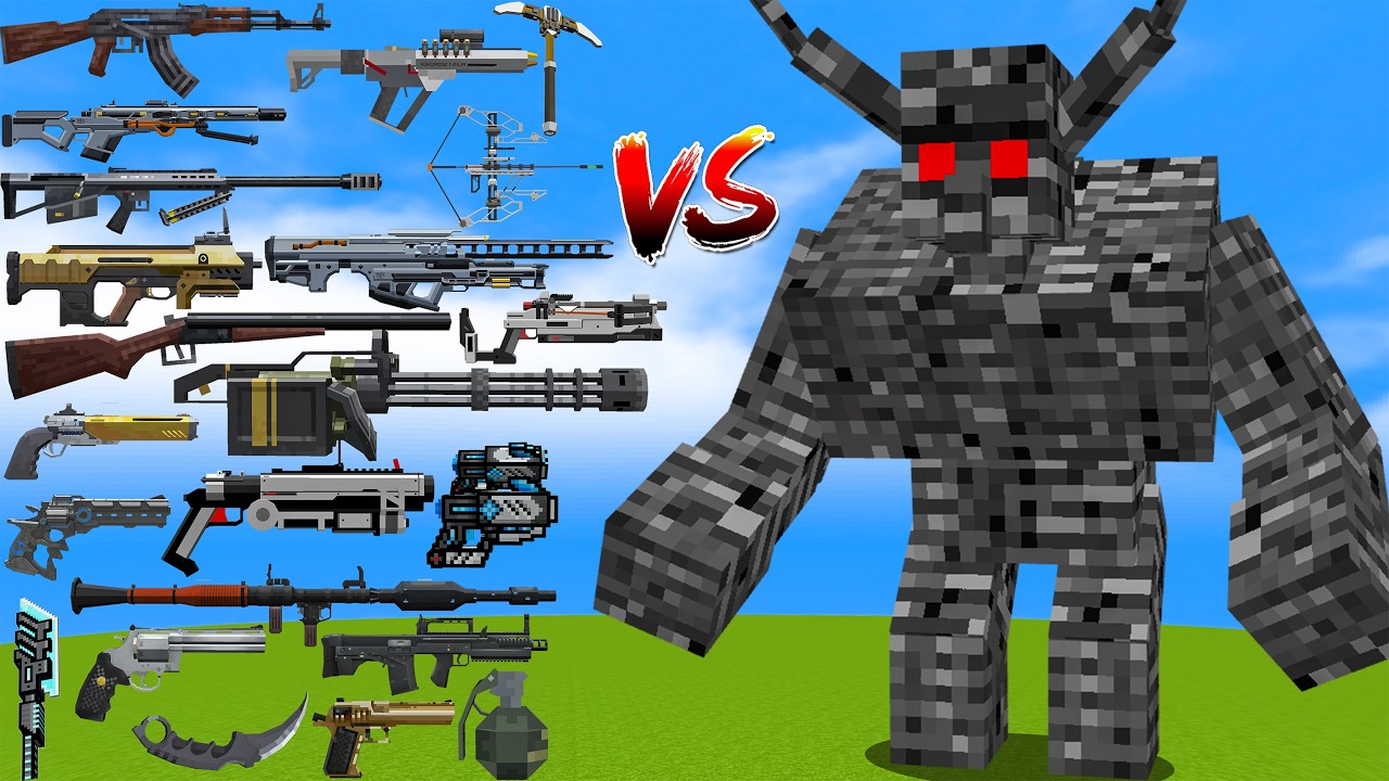 which tacz gun is the strongest against ALPHA MUTANT BEDROCK GOLEM?