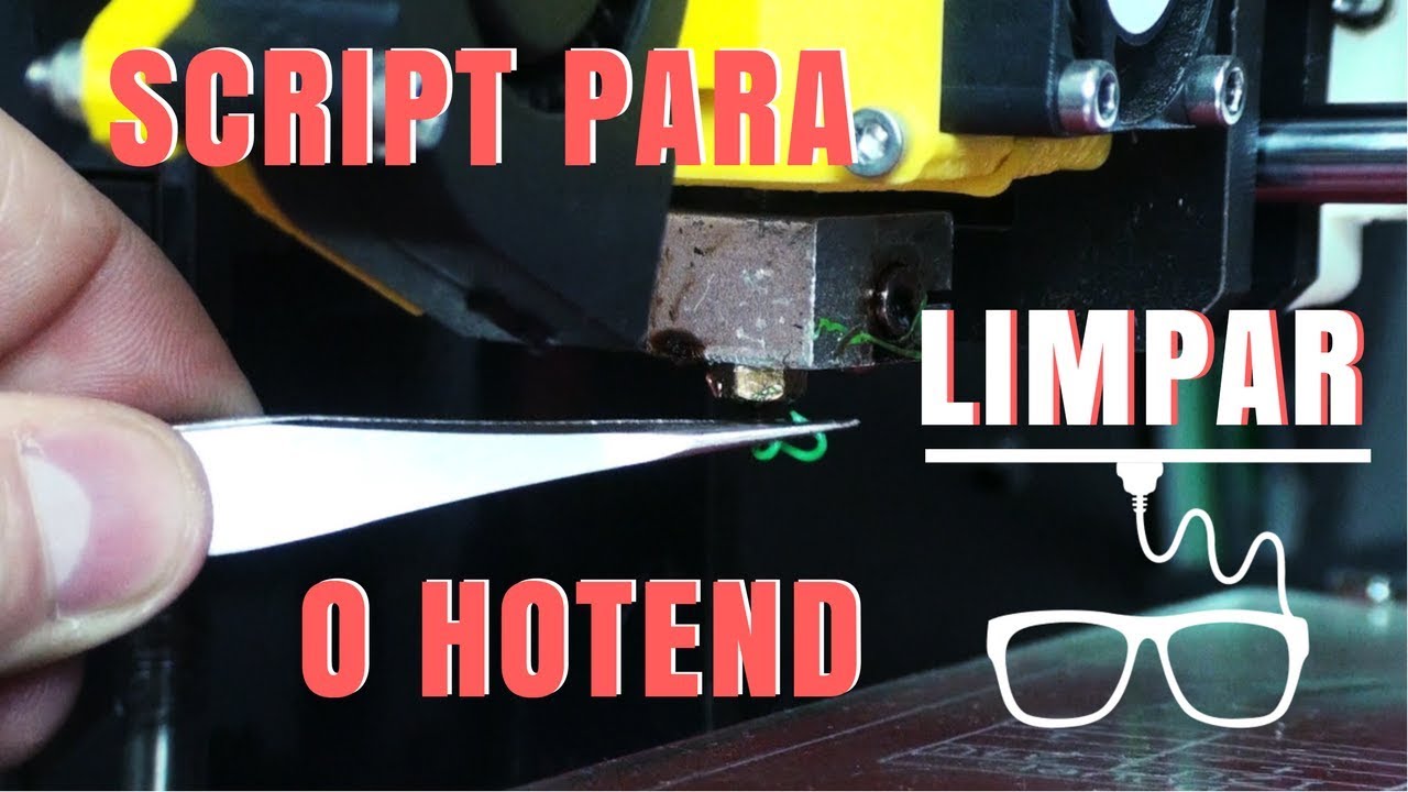 Limpeza automatizada do Bico antes da Impressão 3D