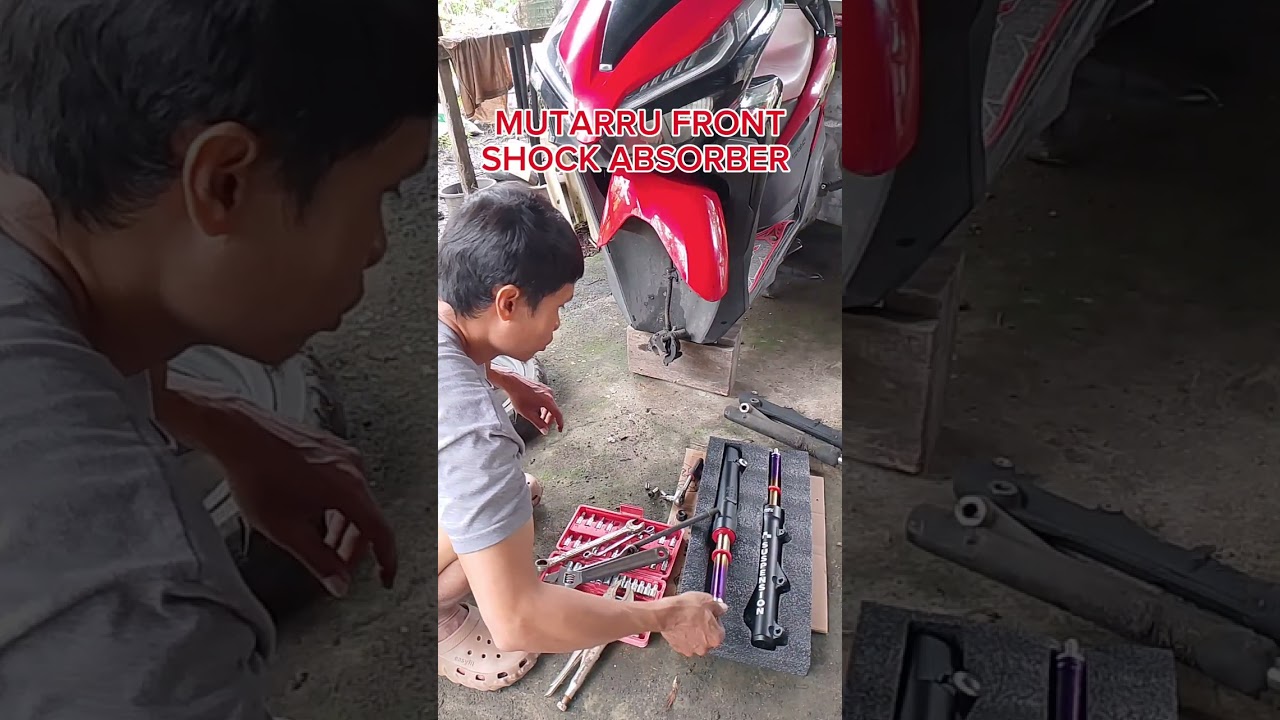 How to replace front shock Honda Click 125