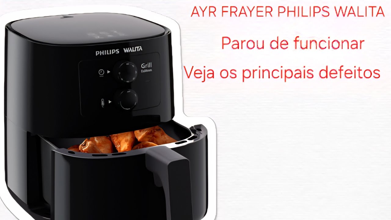 Аэрофритюрница Philips Walita серии 3000, объемом 4,1 л, с функцией гриля, мощностью 1400 Вт — ра...