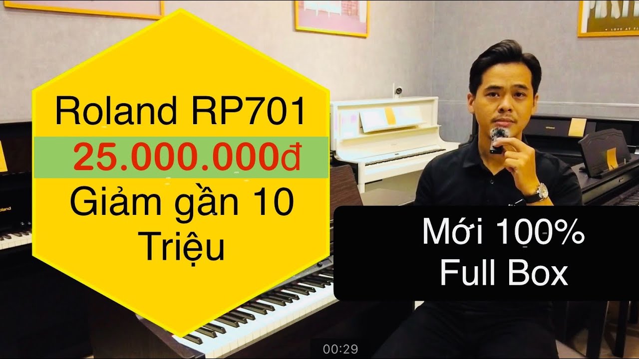 Piano Roland RP701 New | Full Box | giá 25 triệu đồng | Giảm gần 10 triệu đồng