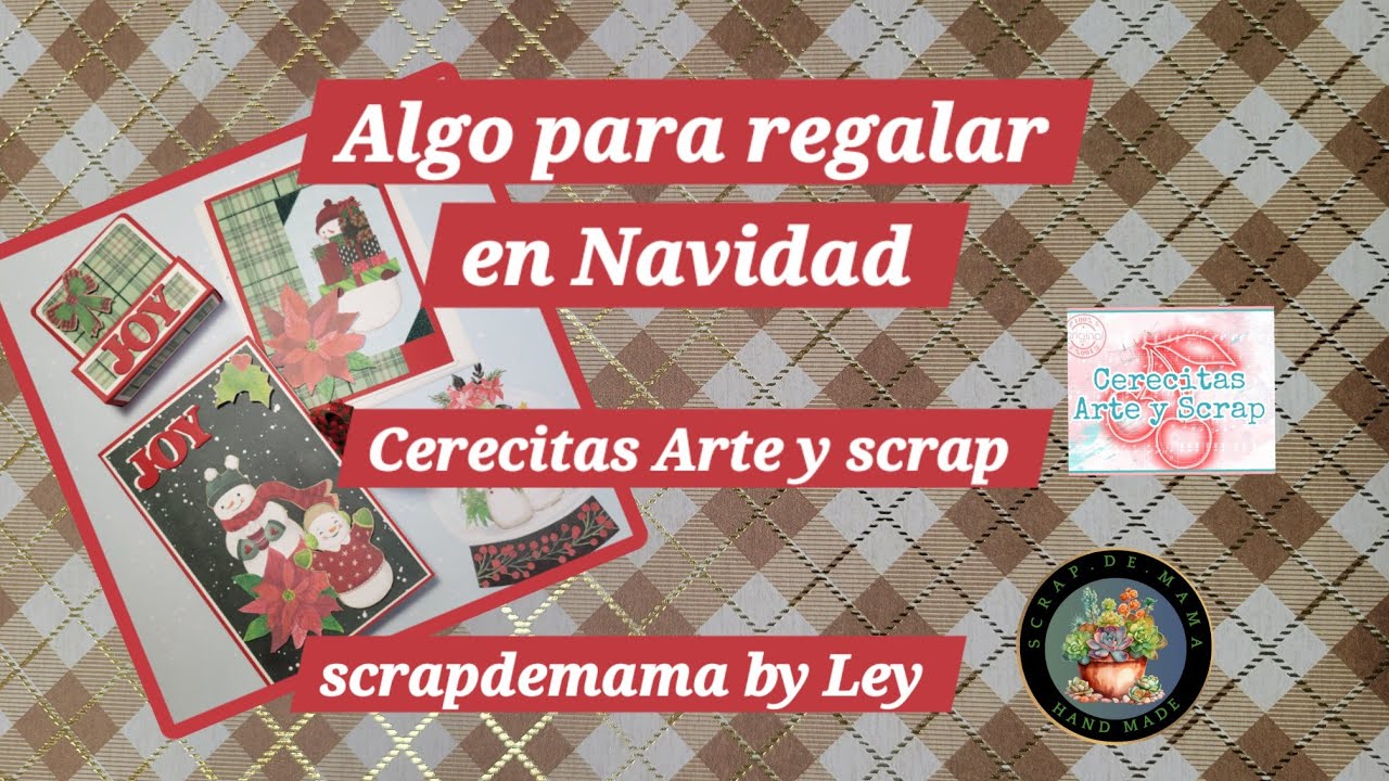Algo para regalar,  retó cerecitas arte y scrap #diy #navidad 
