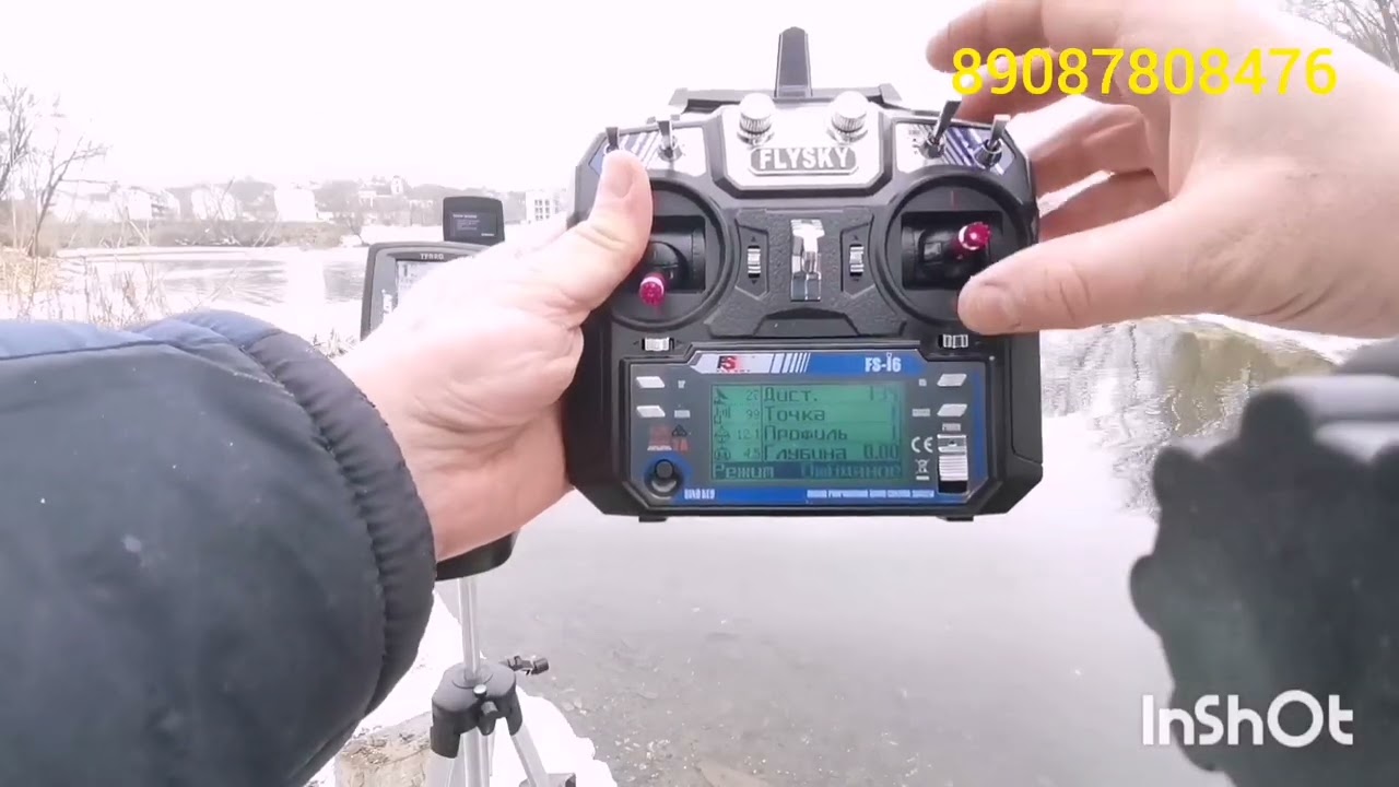 Прикормочный кораблик на Белгород комплектация автопило +эхолот toslon tf520. Февраль 2023.