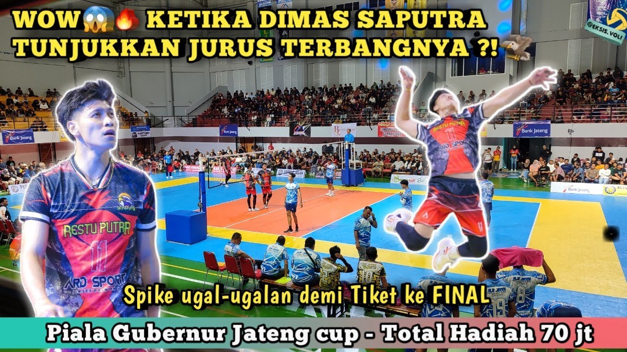 WOW😱 Ketika DIMAS SAPUTRA tunjukkan jurus TERBANG nya‼️Semifinal Piala Gubernur Jateng 