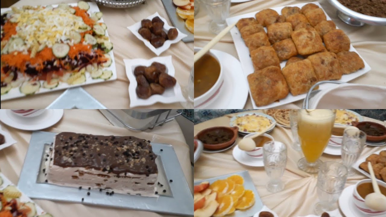 روتين من روتينات رمضان/أسهل حريرة حمرا/تحلية خطيرة/كبيدة مشرملة/مسمن فالفرن بحشوة ولا أروع 🥰🥰