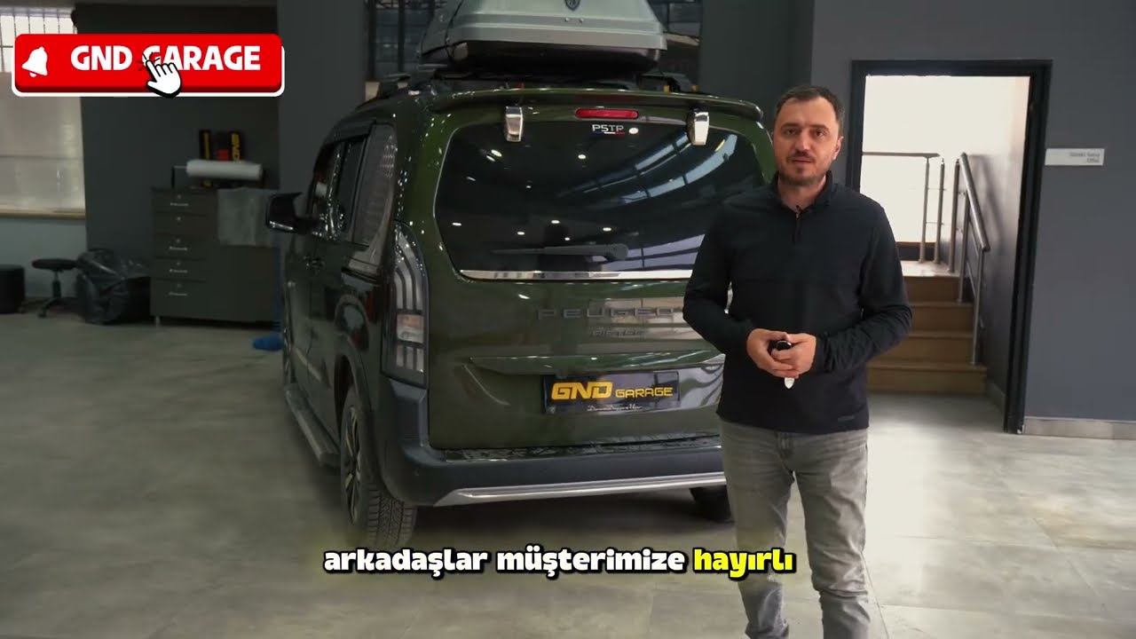 Peugeot Rifter 2024 ve sonrası için Elektrikli Bagaj Açma Tanıtımı