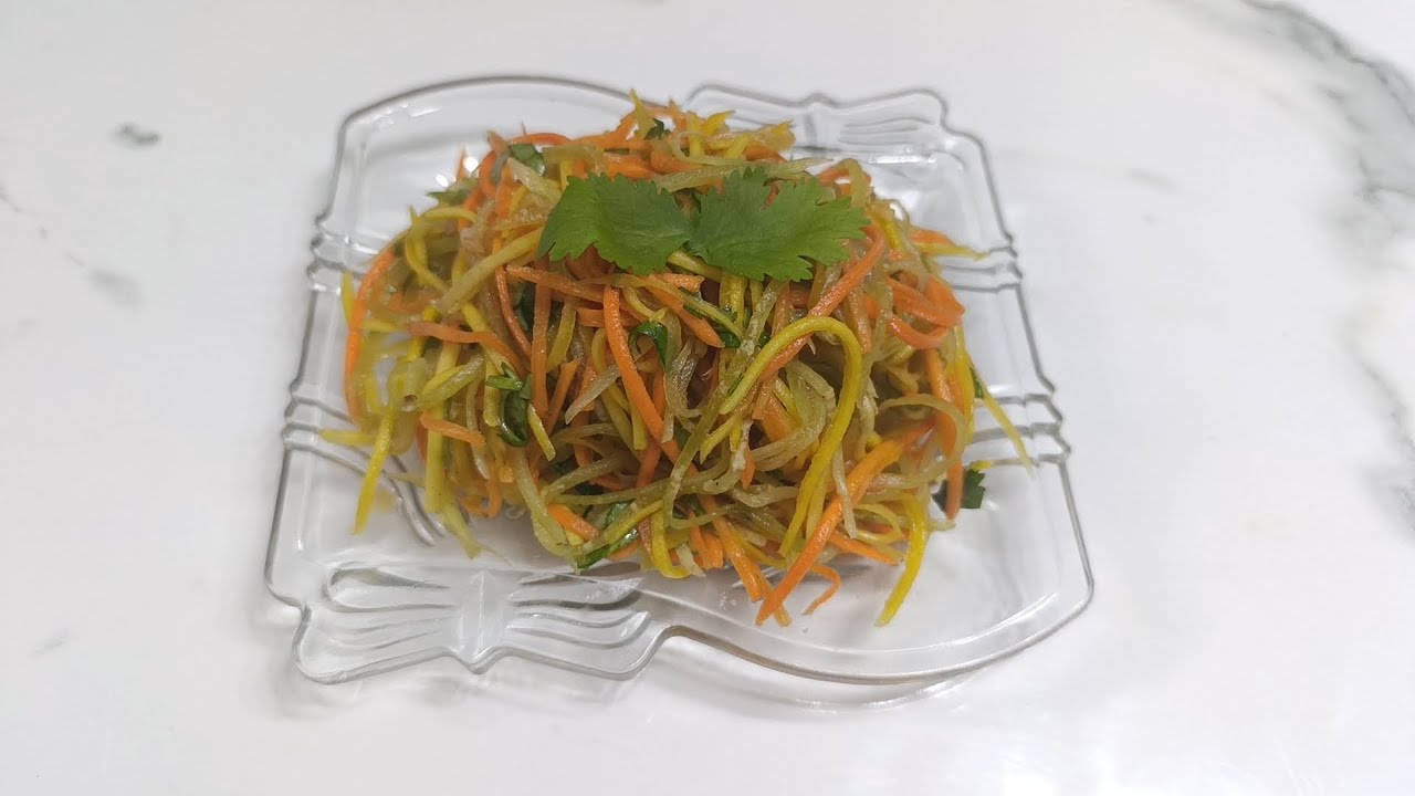 Tami og'ingizda qoluvchi korescha turp salati / Korean salad #salat #koressalat #Cookinglife